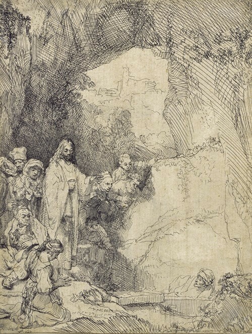 Rembrandt van Rijn, The Raising of Lazarus (1642)