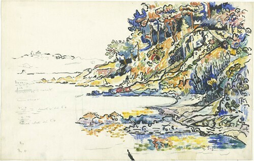 Paul Signac, The Calanque at Saint Tropez (1906)